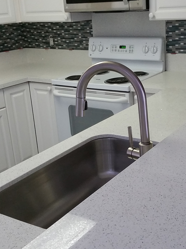house kitchen interiors countertop with sink and faucet installed waipahu hi